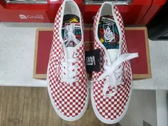 VANS(バンズ) レッド チェッカーボード オーセンティック