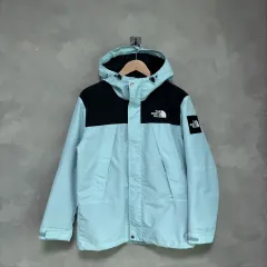 THE NORTH FACE(ザノースフェイス) 白 ラベル ウインドブレーカー スカイ ミント
