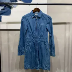 ( 80 ) Tommy Hilfiger(トミーヒルフィガー) レディース カジュアル デニム シャツ ワンピース