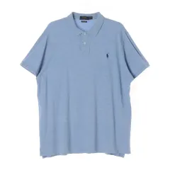 XXL ポロ ラルフ ローレン PK 半袖 カラー Tシャツ スカイブルー