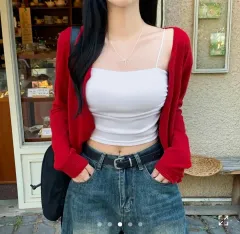 長袖 ニット カーディガン