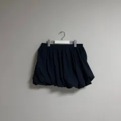 ZARA ザラ バルーン ミニ スカート S / ネイビー