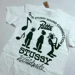 (XXLサイズ) STUSSY ステューシー x patta(パッタ) THE SOUND コネクション Tシャツ 白