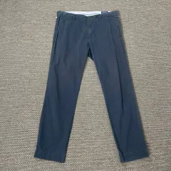 （ 37 ） POLO RALPH LAUREN(ポロラルフローレン) ネイビー スリムフィット コットン チノ パンツ