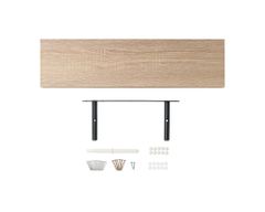 IKEA EKET エーケト　オープンシェルフ 2段　脚付　ホワイト　木製ラック IKEA EKET エーケト オープンシェルフ 2段 脚付 ホワイト 木製ラック