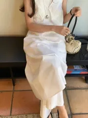 オンス 딥V レース コットン ONE PIECE