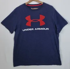 実寸 M （ 95 ） UNDER ARMOUR(アンダーアーマー) ダークブルー 半袖Tシャツ