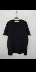 (XL) カルバン・クライン 半袖Tシャツ ブラック ストレッチ Calvin Klein ビックロゴ Tシャツ