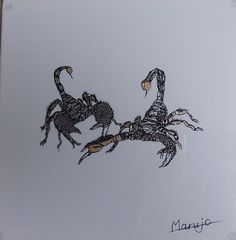 手描き水墨画　色紙サイズ　ザリガニ 手描き水墨画 色紙サイズ ザリガニ - メルカリ