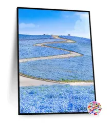 【人気商品】ダイヤモンドアート ネモフィラ 花 5dダイヤモンド塗装キット ダイヤモンドペインティング 全面貼り付けタイプ ビーズアート 手作り絵画 手芸キット ハンドメイド DIY 家の壁の装飾 30x40cm ネモフィラの花畑