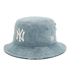 新品 [ニューエラ] バケットハット MLB ダメージデニム NYウォッシュドデニム M/L BUCKET01 MLB DAMAGED NEYYAN WDNM 14388513 NER36C8824