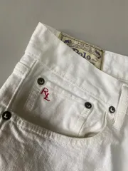 ポロ Ralph Lauren(ラルフローレン) varick スリムジーンズ 白 30