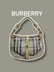 BURBERRY バーバリー チェック HOBO BAG *鑑定書含む /1017