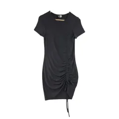 H ＆ M エイチ・アンド・エム 黒 シャーリング ワンピース