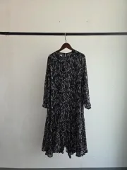 シフォン ロング丈ワンピース Free