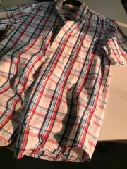 CHAPS チェック 半袖 シャツ (S)