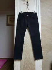 0421 ) スパン ブラックジーンズ