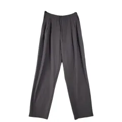 UNIQLO UNIQLO(ユニクロ) グレー バンディング パンツ ズボン 24 インチ ナイロン