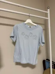 フラワー半袖スカイブルー
