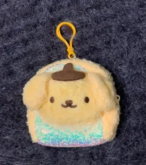 (新品) Sanrio ポムポムプリン コインケース エアーポッズ Airpods、Galaxy Buds イヤホンポーチ ぬいぐるみキーホルダー