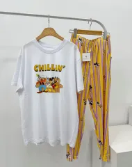 正規品 ボーダー柄 ミッキー ディズニー ユニセックス キャラクター 半袖 パンツ パジャマ セット