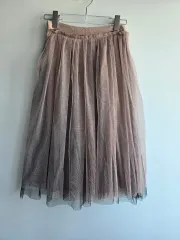 レース チュール プリーツ スカート