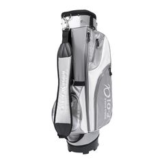 Brand new F-01α Stand Lightweight Golf Bag (2.16kg) Silver/White, Beginner-Friendly, WORLD EAGLE [9-inch Top Compartment/5 Dividers/3 Full-Length Compartments/47-inch Compatible/6 Zippered Pockets] - Men's Golf Bag
