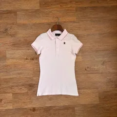 G-STAR RAW レディース XS ライクラ ポロTシャツ ピンク ストレッチ ピケ