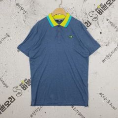 THE NORTH FACE(ザノースフェイス) 半袖 ポロTシャツ 青 95 1000166