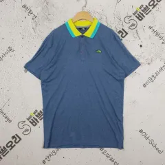 THE NORTH FACE(ザノースフェイス) 半袖 ポロTシャツ 青 95 1000166