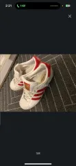 adidas(アディダス) オリジナル スーパースター レッド ベロア シューズ （ 240 ）