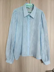 レディース スカイブルー シャツ ブラウス
