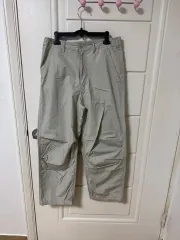 UNIQLO(ユニクロ) U ワイドフィット パラシュート パンツ ベージュ 76