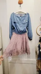 snidel レース リネン スカートショーツ Jucy Judy(ジュシジュディ) スクエア ブラウス & ブルゾン