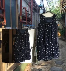 ヴィンテージ バルーン ドット ワンピース