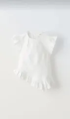 ザラキッズ フリル 刺繡 ブラウス 6y 新品