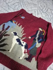 子犬 塗装 ニット 出品 <クローゼットを整理 交渉 O 】