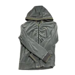 PUMA(プーマ) ベロア シャーリング ジップアップパーカー フード付き ジャージ ヴィンテージ Y2K