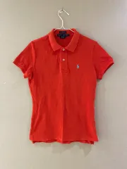 Ralph Lauren(ラルフローレン) 赤 半袖 カラーTシャツ S (女性 44 度)