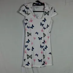 日本 ヴィンテージ カラー 蝶 ワンピース