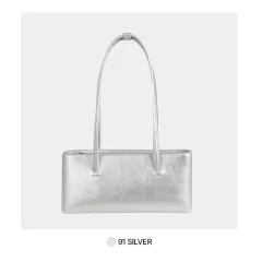 シューベン バゲット ショルダーバッグ シルバー