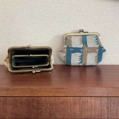 ミナペルホネン    サラブレッド　thoroughbred ライトベージュ　親子がま口財布