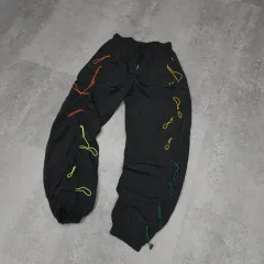 ヴィンテージ シャーリング ディテール ウーブン トラック パンツ