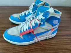 280 ジョーダン 1 x オフホワイト レトロ ハイ ユニバーシティー ブルー