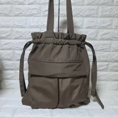 ZARA(ザラ) カーキ ブラウン ビッグショッパー ショルダー トートバッグ ボブサン バッグ