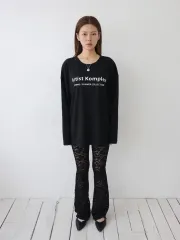 Artist Loose Fit Logo Long Sleeve ( Black )