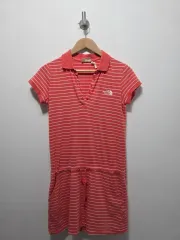 S THE NORTH FACE(ザノースフェイス) ポロ シャツ 半袖 ワンピース ストライプ