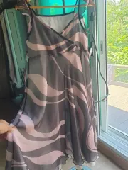 ストライプ ワンピース エンジェルウィング シフォン素材 ロマンティックムード ラグジュアリー デイリーウェア