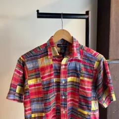 14376 - ポロラルフローレン マドラスチェック 半袖 シャツ