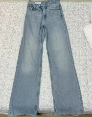 ZARA(ザラ) セミワイド ライトブルー パンツ